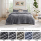 Striped Flannel Comforter Set