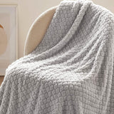 Jacquard Shaggy Sherpa Fleece Blanket