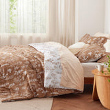 Reversible Floral Print Comforter Set-2