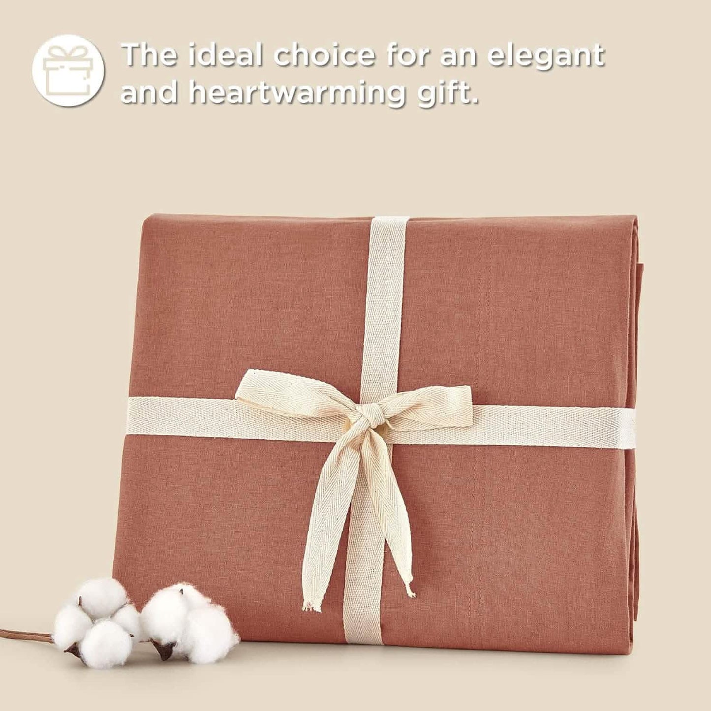 Breathable Cotton Linen Bed Sheet Set