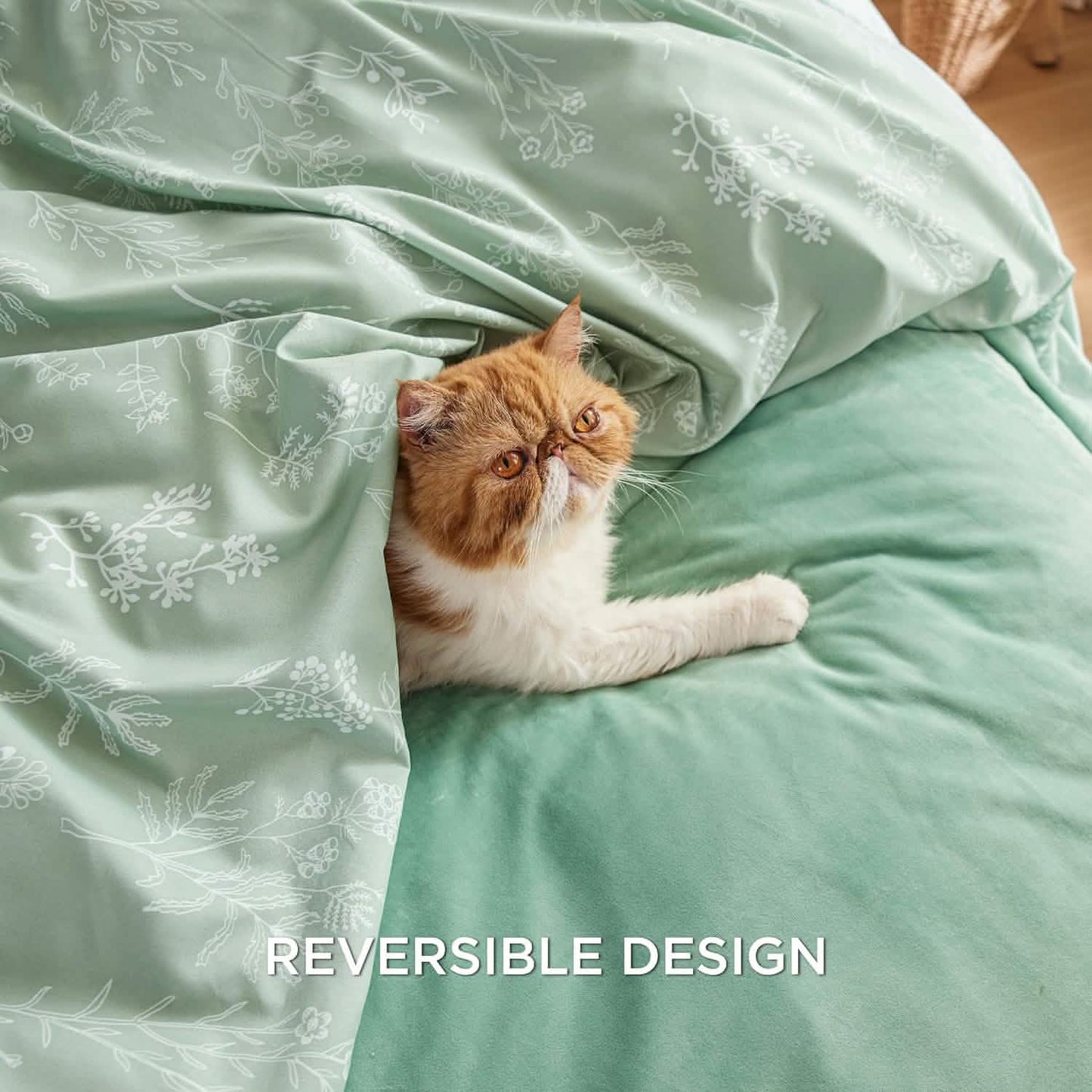 Reversible Two-Tone Sherpa Duvet Cover Set