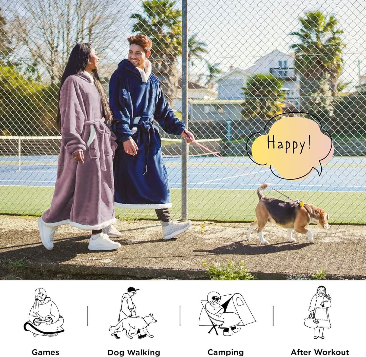 Sherpa Fleece Wearable Blanket