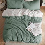 100% Cotton Waffle Weave Duvet Cover Set