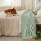 GentleSoft™ Rayon Derived From Bmaboo Checkered Blanket