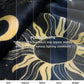 Printed Throw Sherpa Blanket Sun and Moon
