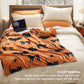 Halloween Blanket Black Orange
