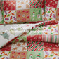 Christmas Plaid Comforter Set Red