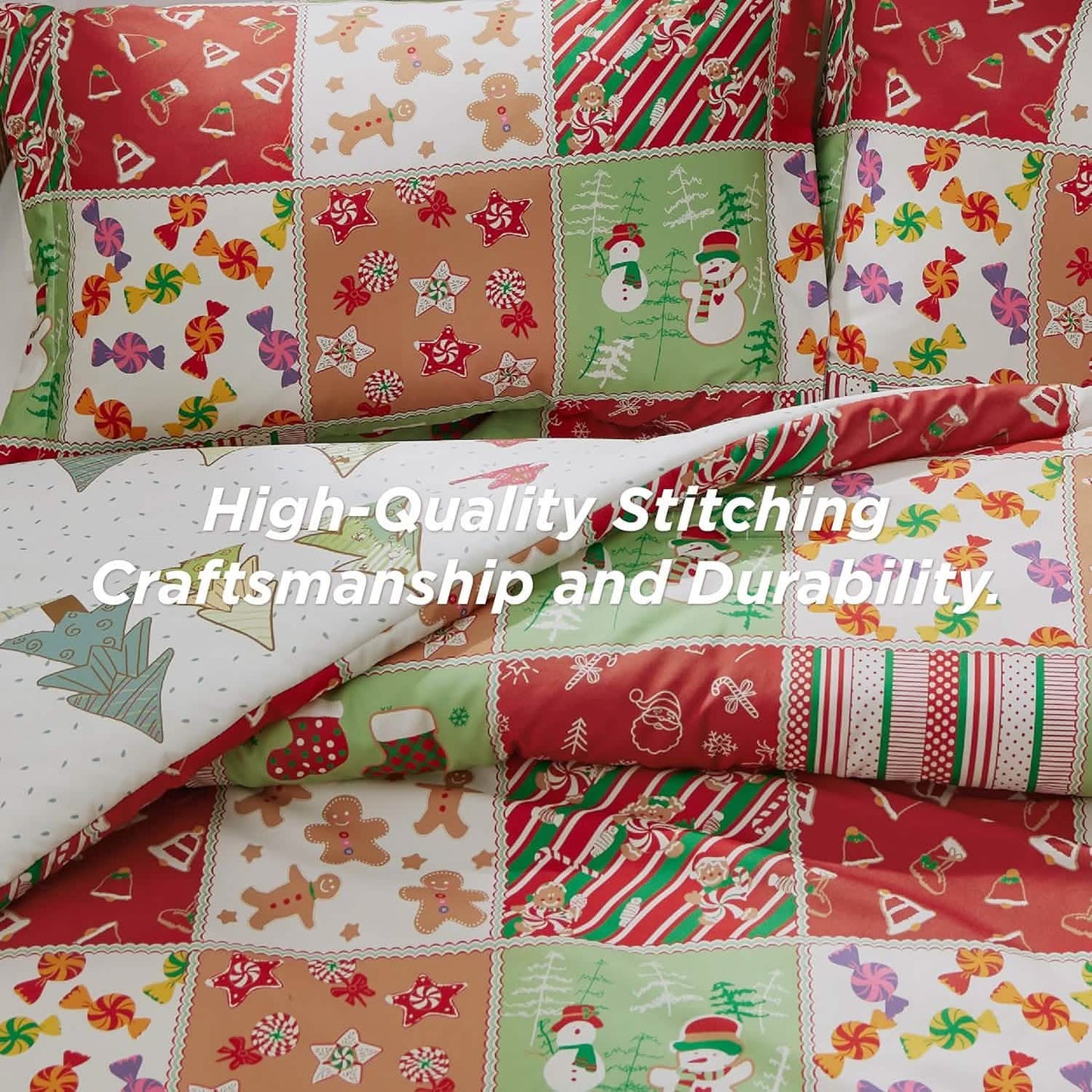 Christmas Plaid Comforter Set Red