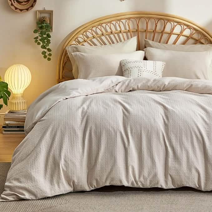 100% Cotton Diamond Jacquard Duvet Cover Set