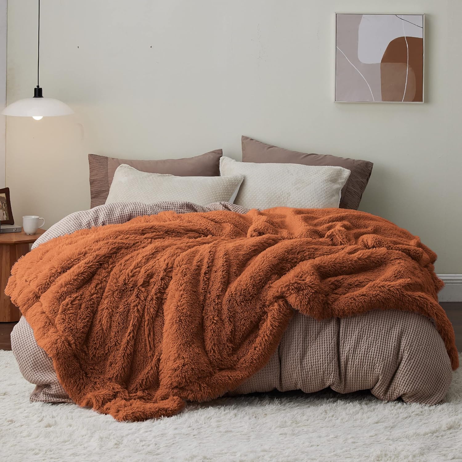 Bedsure Fuzzy Faux Fur Blanket