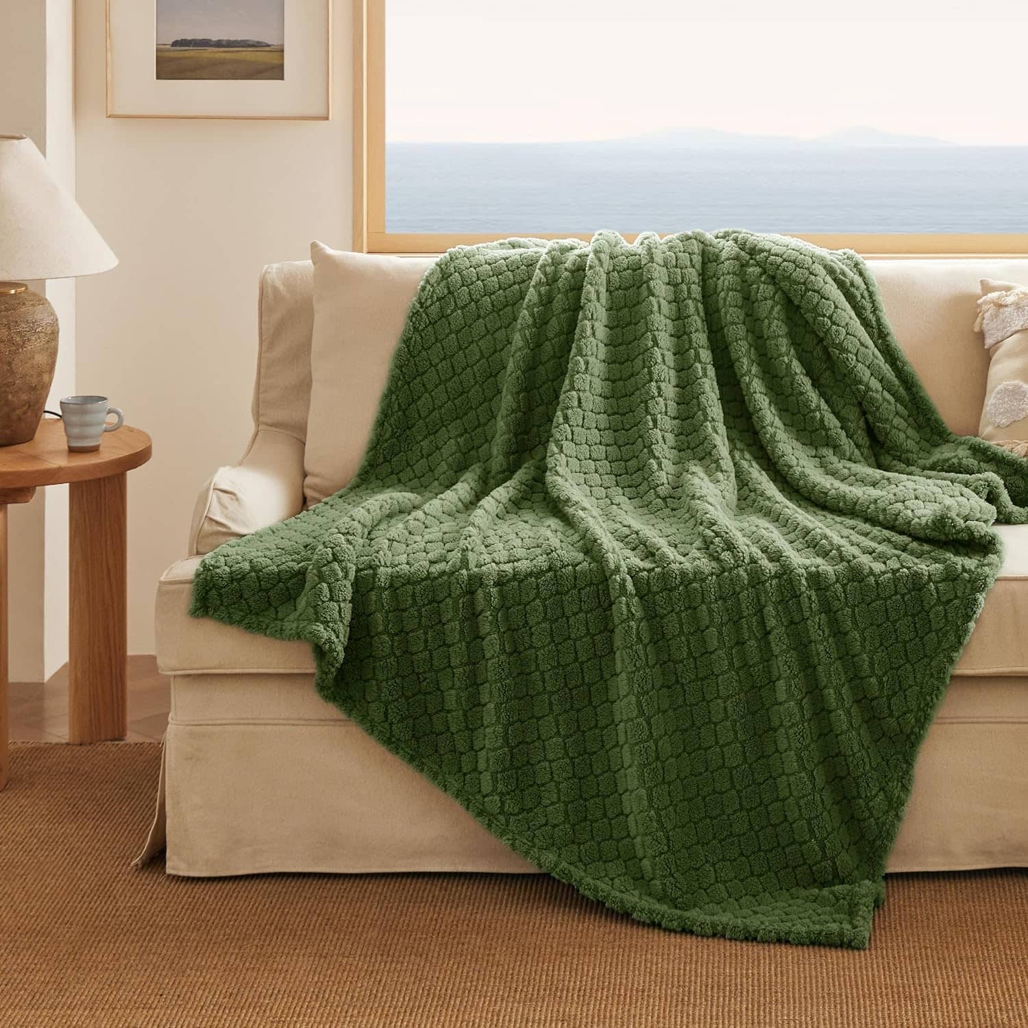 Jacquard Shaggy Sherpa Fleece Blanket