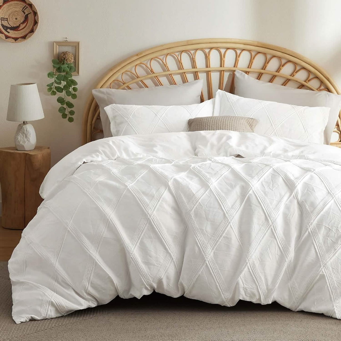 Puffy Jacquard Comforter Set