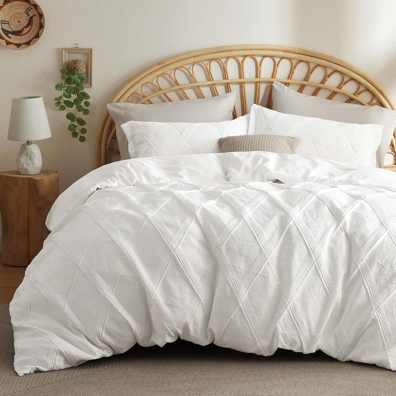 Puffy Jacquard Comforter Set