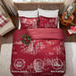 Christmas Plaid Comforter Set Red Forest