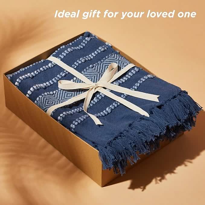 Striped Boho Decorative Throw Blanket
