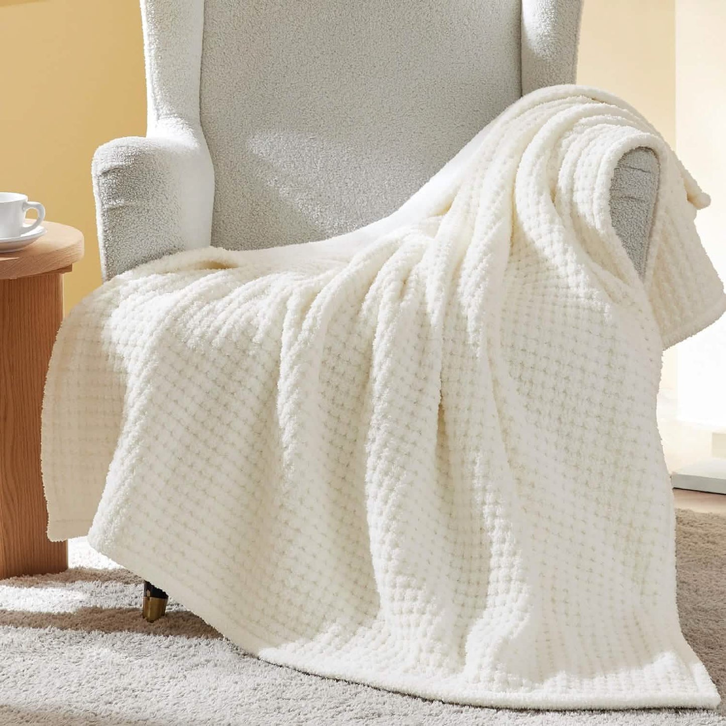 Ultra-Soft Double Side Yarn Sherpa Blanket