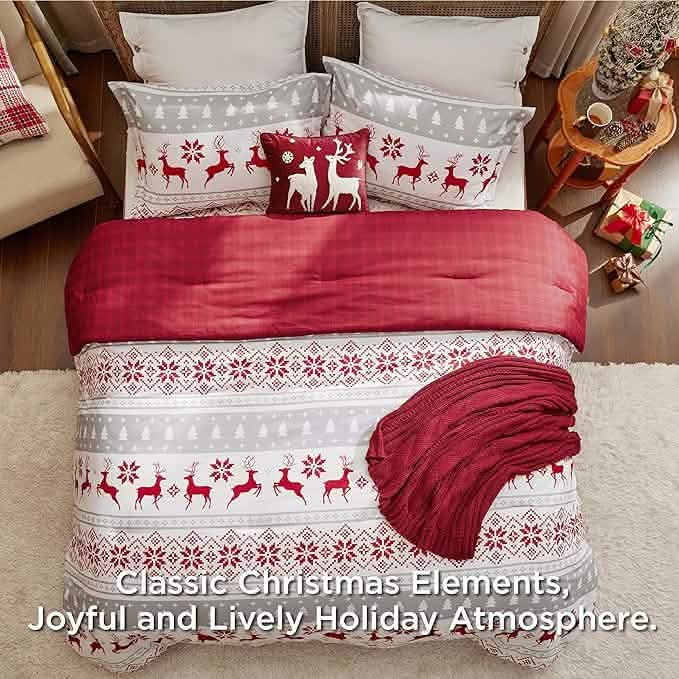 Christmas Reindeer Fair Isle Bed-in-a-bag Reindeer