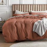 100% Cotton Waffle Weave Duvet Cover Set