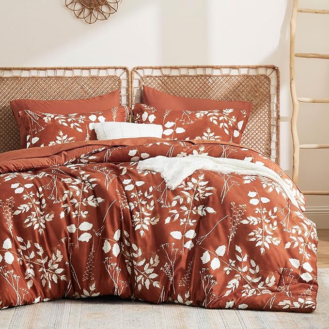 Bedsure Elegant Floral Comforter Sets