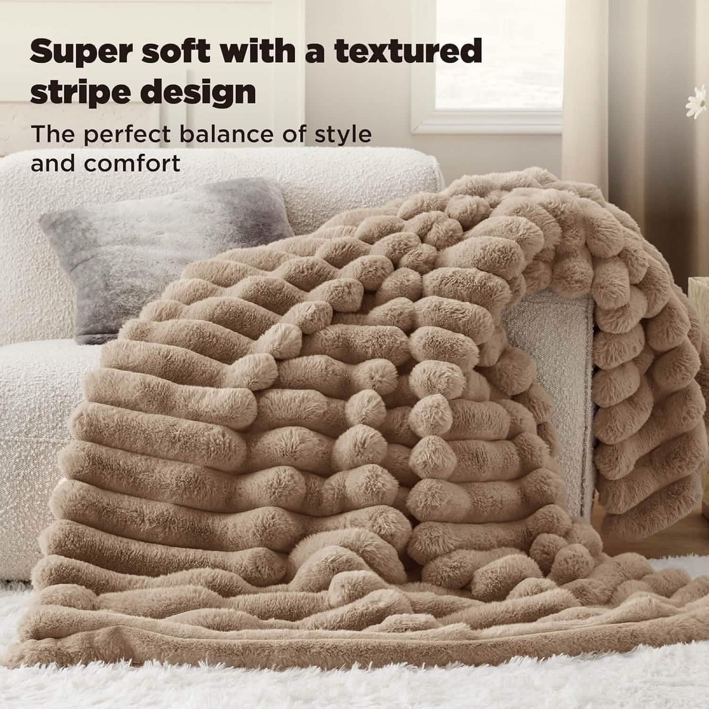 Plush Stripe Blanket