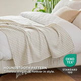 Houndstooth Knit Blanket