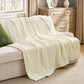 Knit Sherpa Reversible Throw Blanket-Grid
