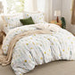 Reversible Beige Duvet Cover Set