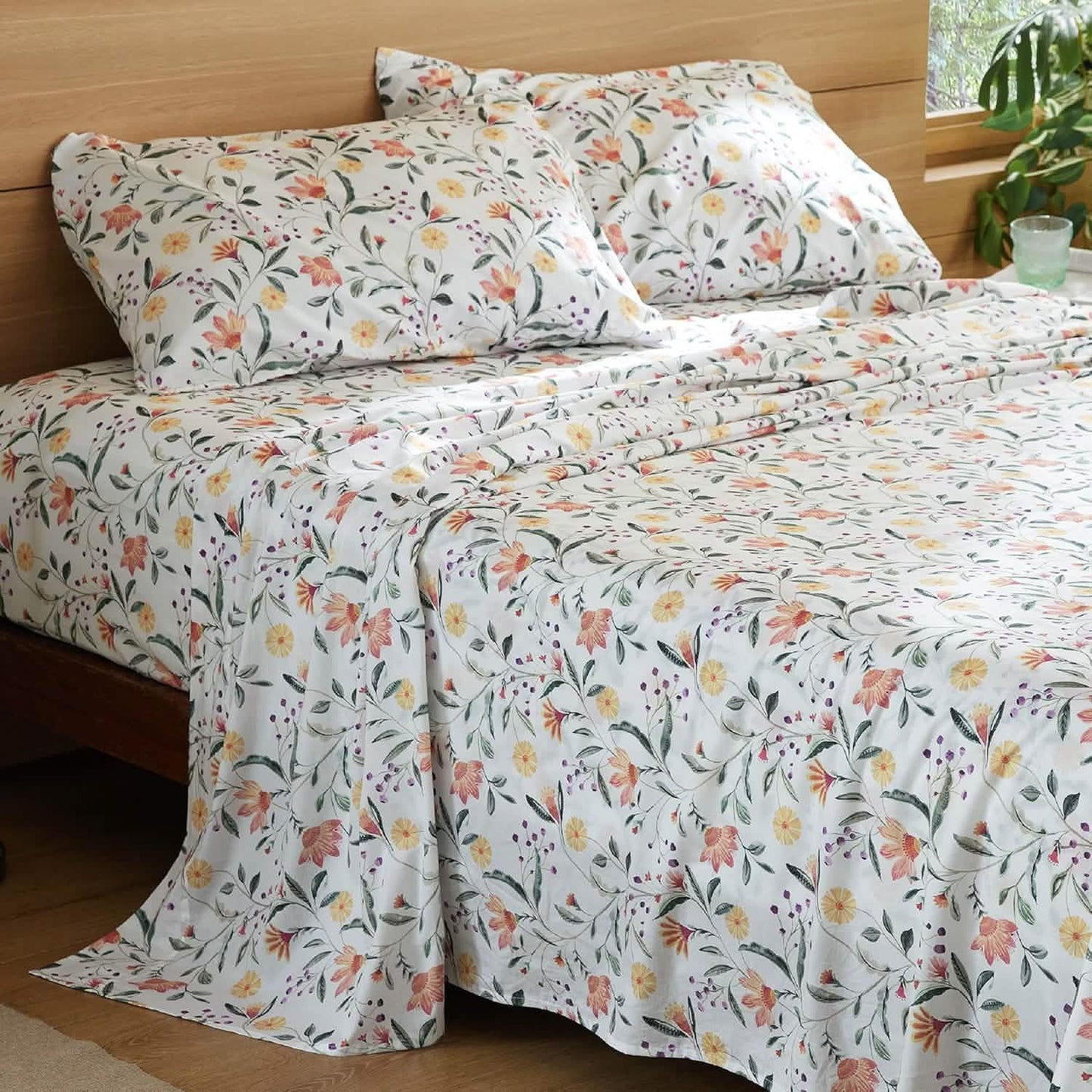 100% Cotton Sheets Dandelion Field