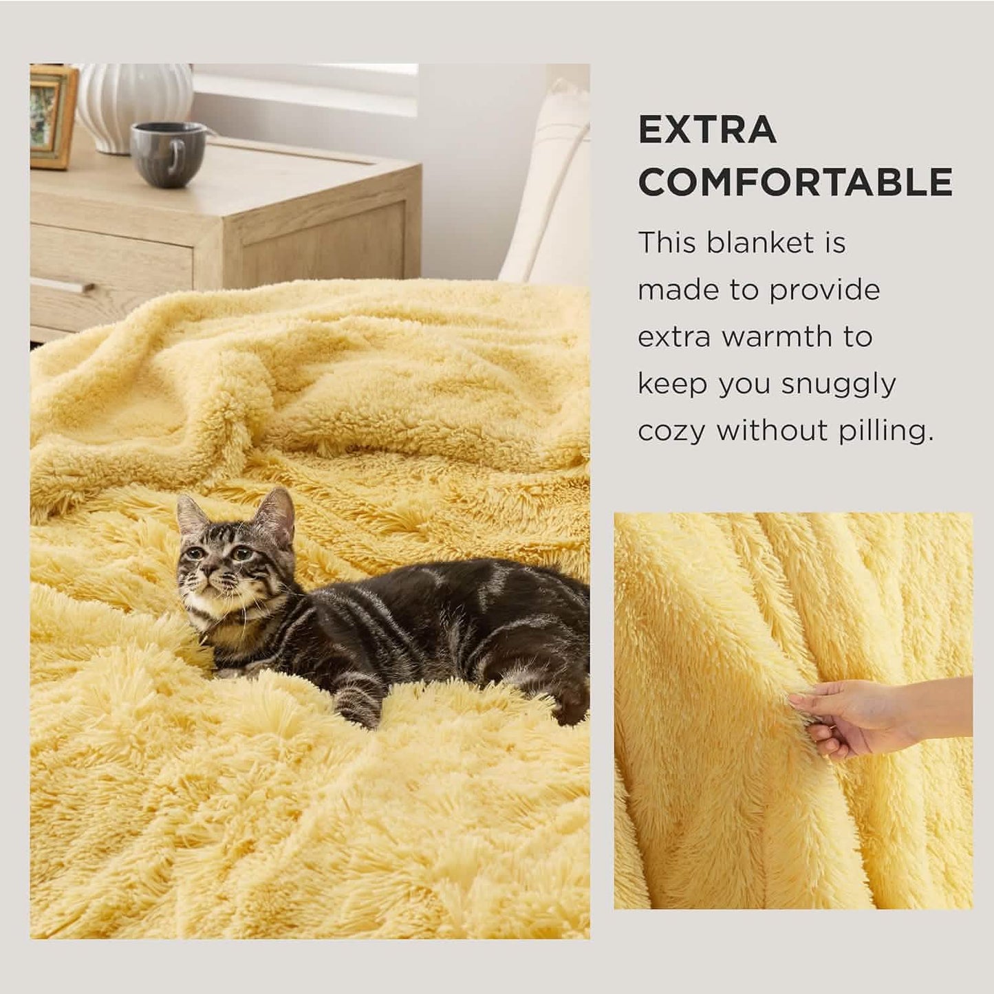 Fuzzy Faux Fur Blanket