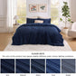 Striped Flannel Comforter Set