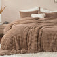 Striped Flannel Comforter Set