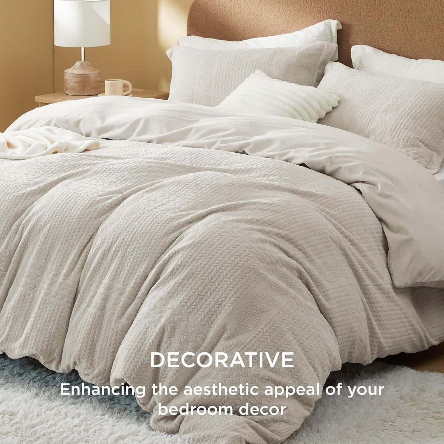 Twisted Pattern Fluffy Duvet Cover Set