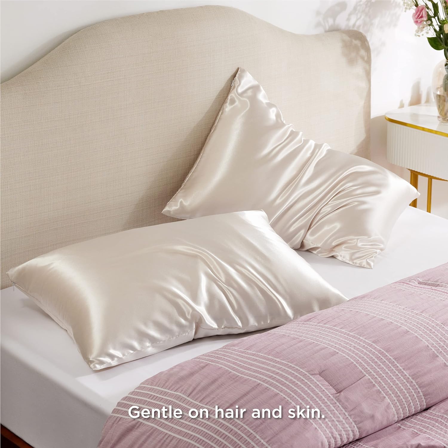 Bedsure Satin Pillowcase Satin