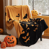 Bedsure Halloween Blanket Orange