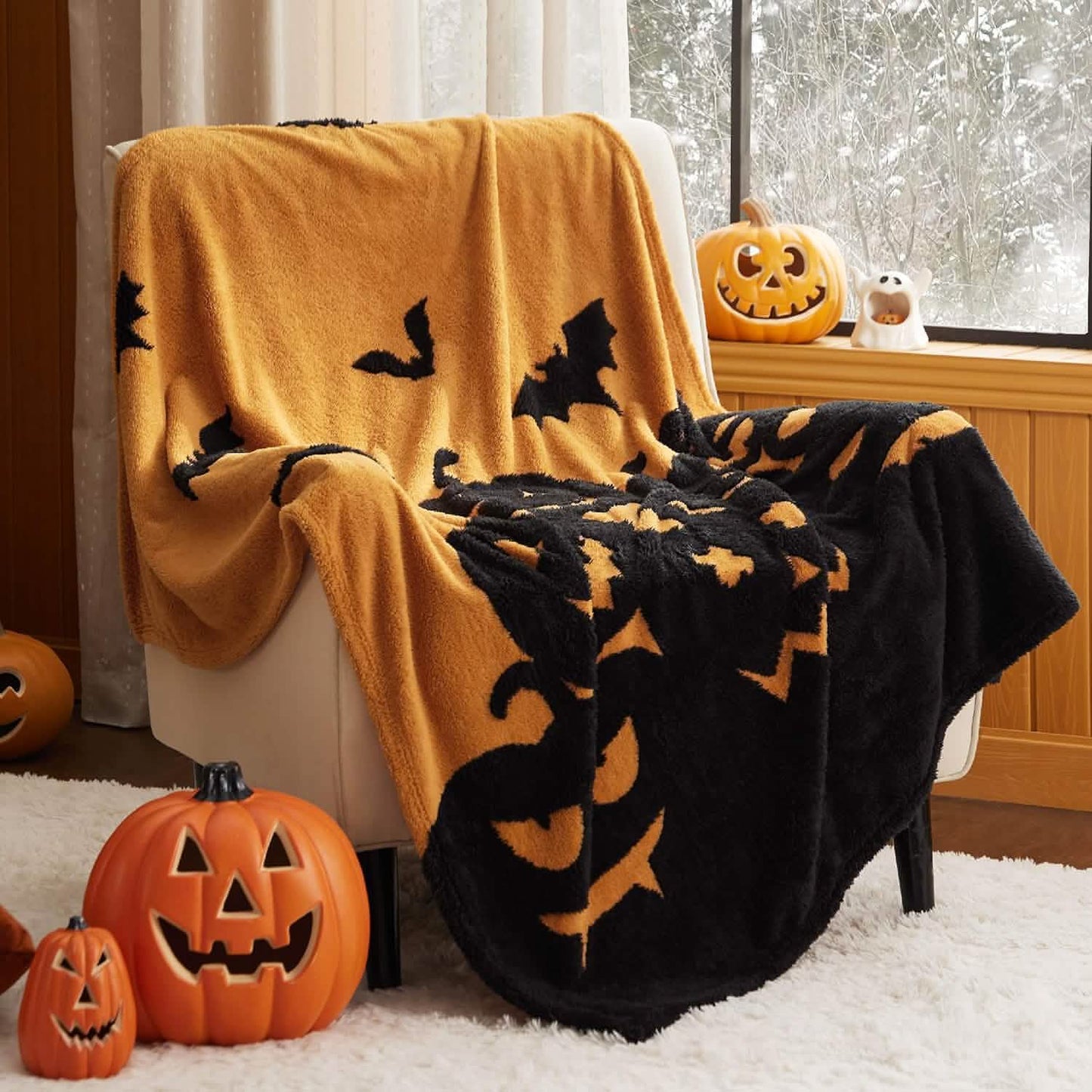 Halloween Blanket Orange