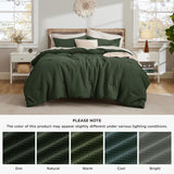 Cotton Waffle Weave Comforter Set