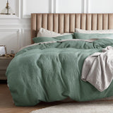 Cotton Waffle Weave Duvet Cover Set