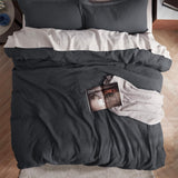 Cotton Waffle Weave Duvet Cover Set