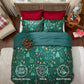 Christmas Plaid Comforter Set Green
