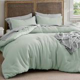 Cotton Waffle Weave Comforter Set