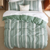 100% Cotton Waffle Weave Boho Duvet Cover Set