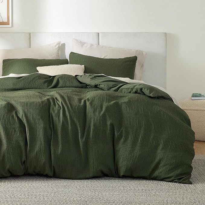 Bedsure Muslin Waffle Weave Duvet Cover Set