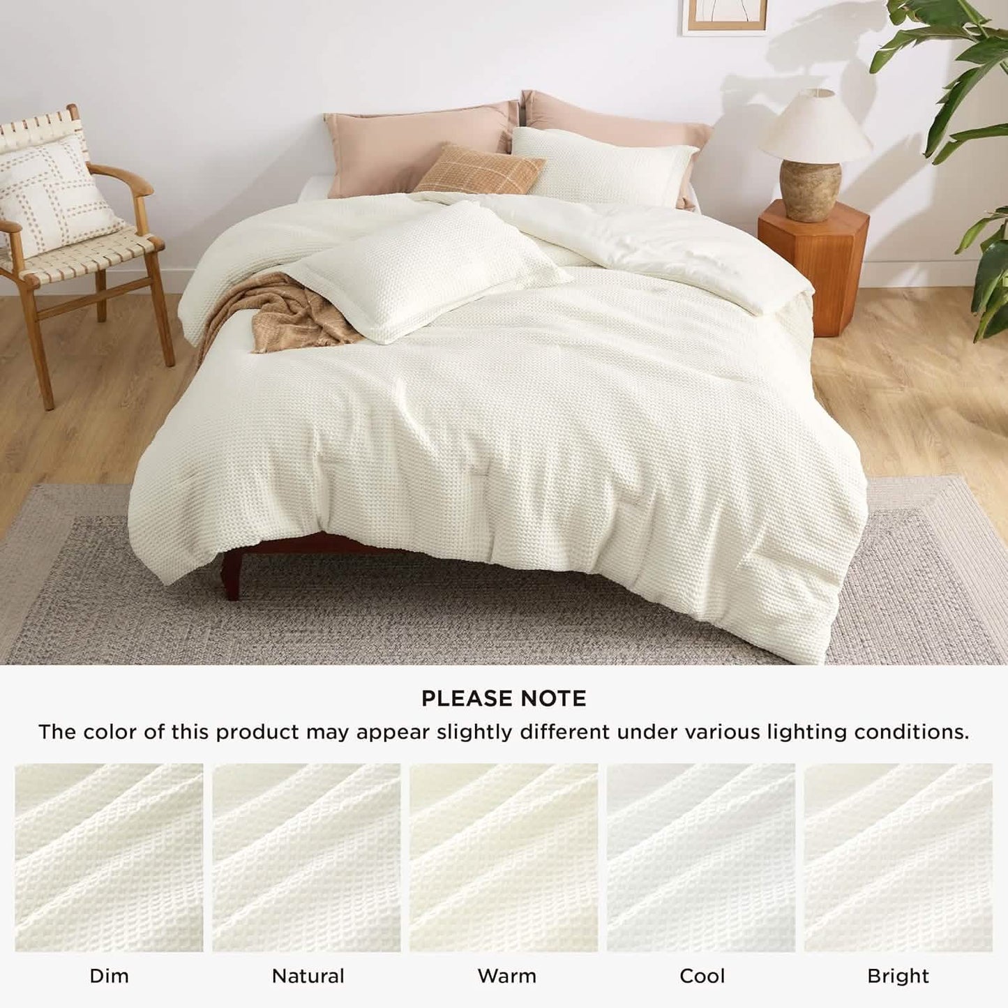 Classic Waffle Weave Comforter Set