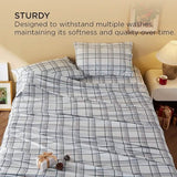 Faux Cotton Flannel Sheet Set Grey