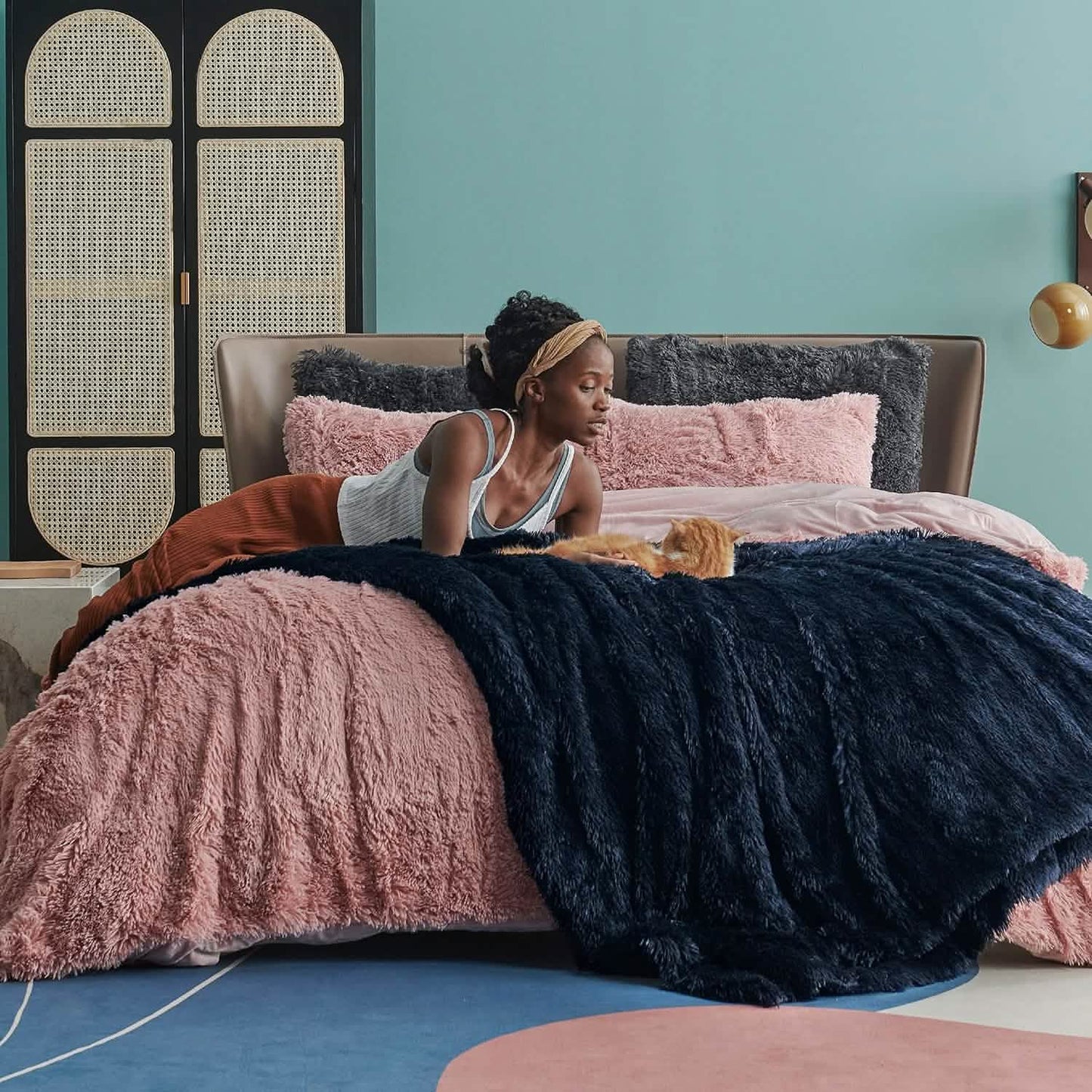 Fuzzy Faux Fur Blanket
