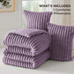 Striped Flannel Comforter Set