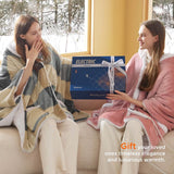 Heated Sherpa Fleece Blanket Hoodie Printed Cat