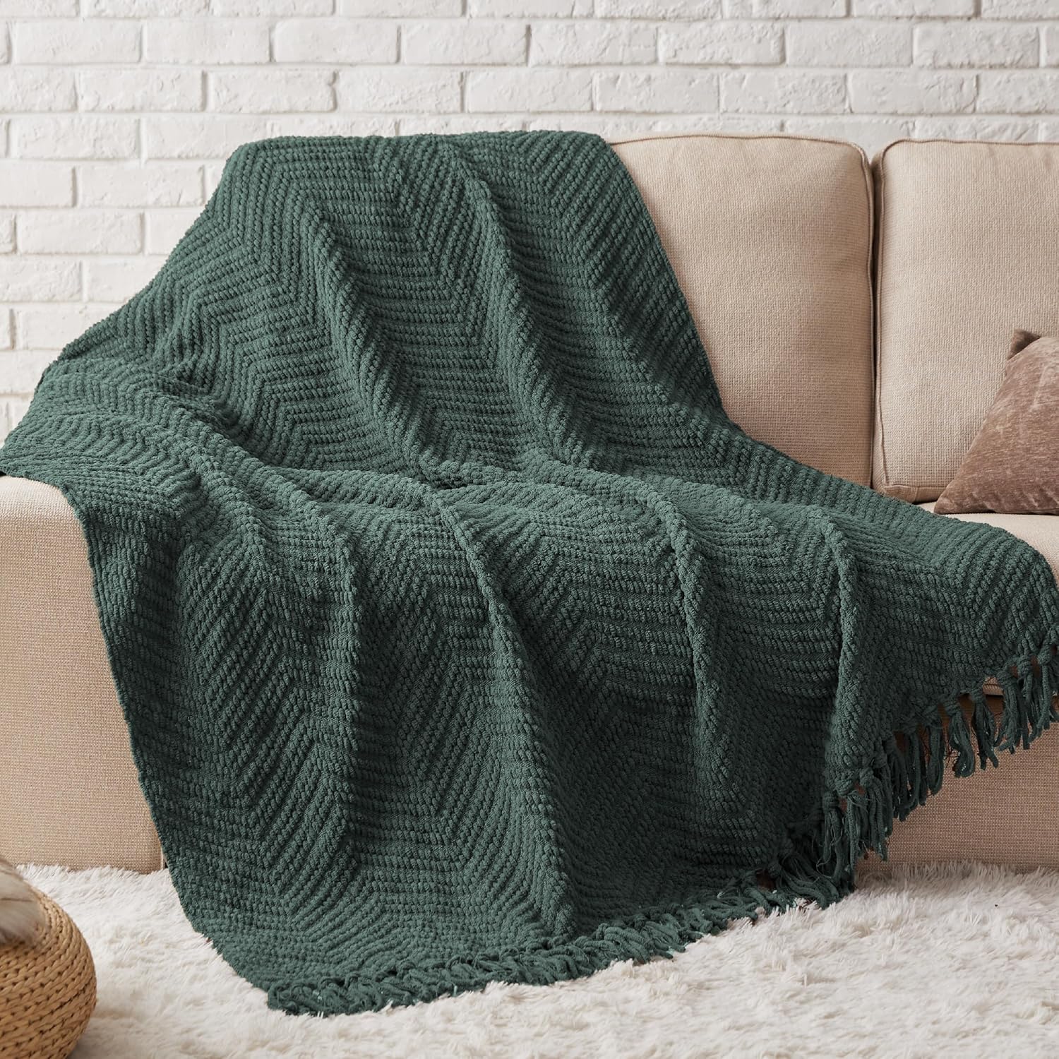 GentleSoft Versatile Knit Woven Chenille Blanket