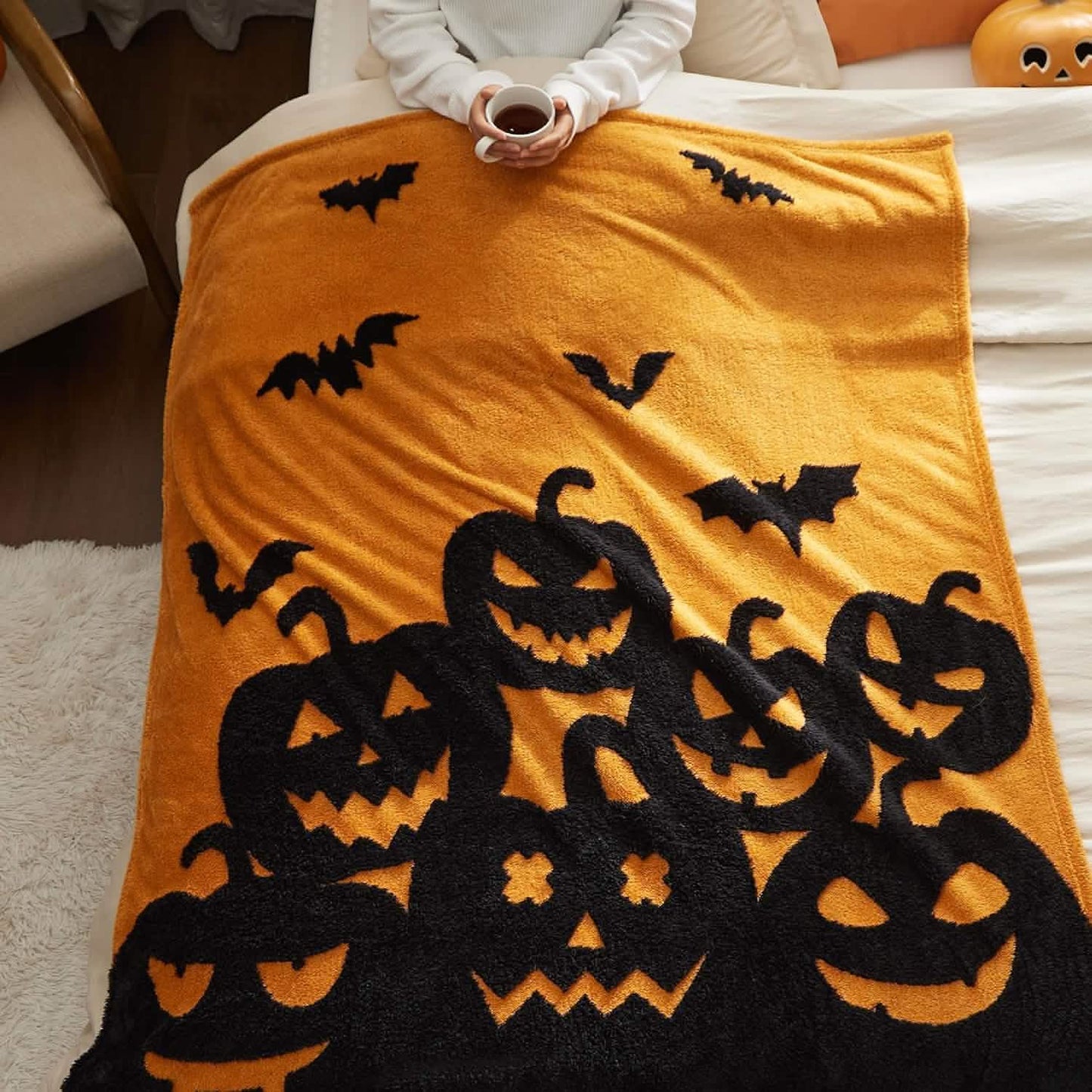 Halloween Blanket Orange