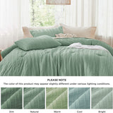 Embroidery Boho Striped Comforter Set